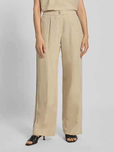 Samsøe Samsøe Loose Fit Stoffhose aus Lyocell-Leinen-Mix Modell 'SATOVE' Sand 4