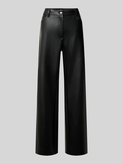 MAC Kunstlederhose mit seitlichen Eingrifftaschen Black 1