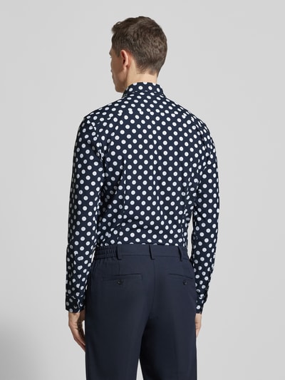 Jake*s Slim Fit Freizeithemd mit Kentkragen Marine 5