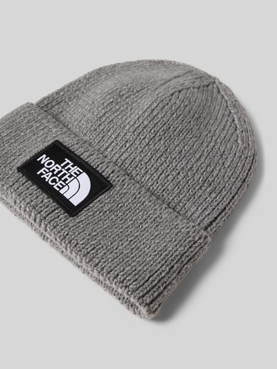 The North Face Beanie in gebreide look met logopatch, model 'Box' Middengrijs gemêleerd - 2