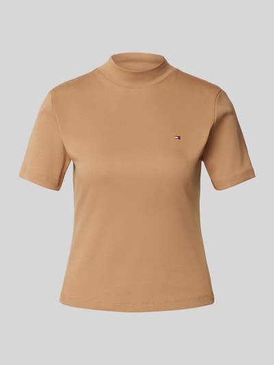 Tommy Hilfiger Slim Fit T-Shirt mit Logo-Stitching Modell 'NEW CODY' Camel 1