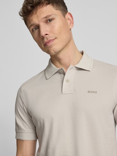 BOSS Orange Regular Fit Poloshirt aus reiner Baumwolle Modell 'PRIME' Sand 3