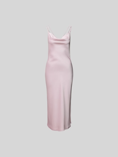 ROTATE Midikleid mit Wasserfall-Ausschnitt Rosa 2