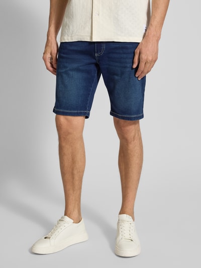 bugatti Modern Fit Jeansshorts im 5-Pocket-Design Blau 4