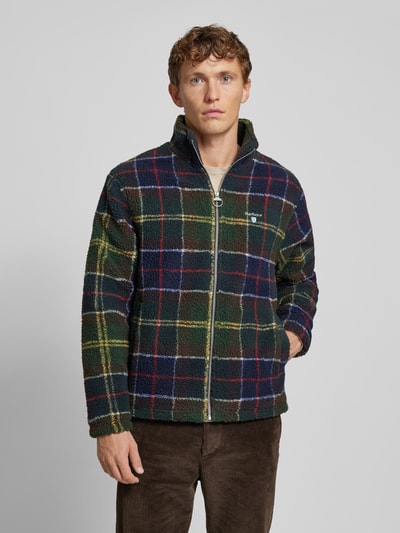 Barbour Fleecejack met opstaande kraag Olijfgroen - 4