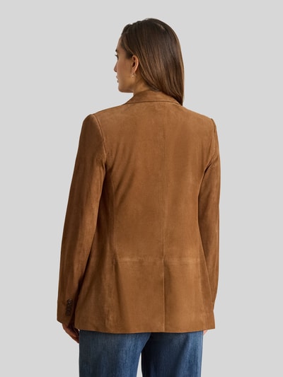 Lauren Ralph Lauren Regular Fit Blazer aus echtem Veloursleder Camel 5