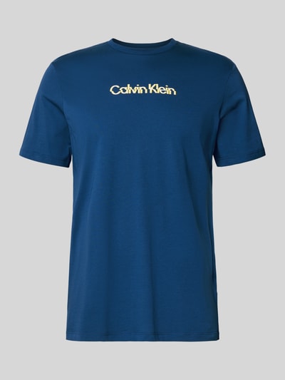 Calvin Klein Jeans Regular Fit T-Shirt mit Logo-Print Modell 'Class' Dunkelblau 2