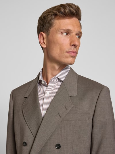 Tiger Of Sweden Wollsakko mit doppelreihiger Knopfleiste Modell 'Jeen' Mittelbraun 3