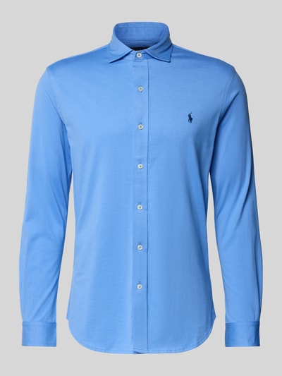 Polo Ralph Lauren Koszula casualowa o kroju regular fit z wyhaftowanym logo model ‘Estate’ Niebieski 2