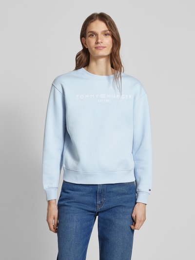 Tommy Hilfiger Sweatshirt aus Baumwoll-Mix Hellblau 4