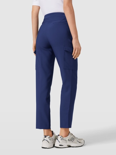 More & More Stoffen broek met persplooien Marineblauw - 5