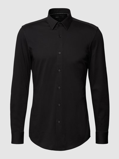 BOSS Slim Fit Businesshemd mit Stretch-Anteil Black 2