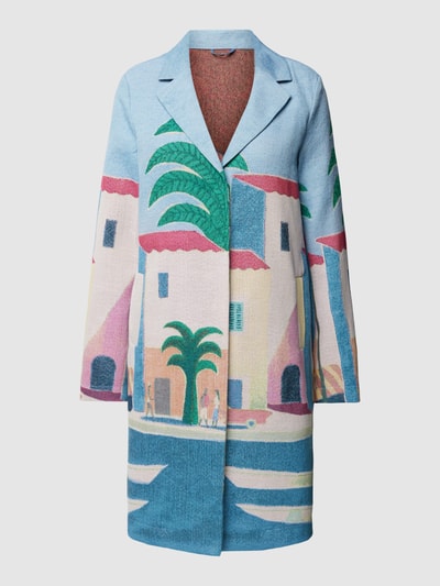 White Label Longblazer mit Motiv-Print Hellblau 2