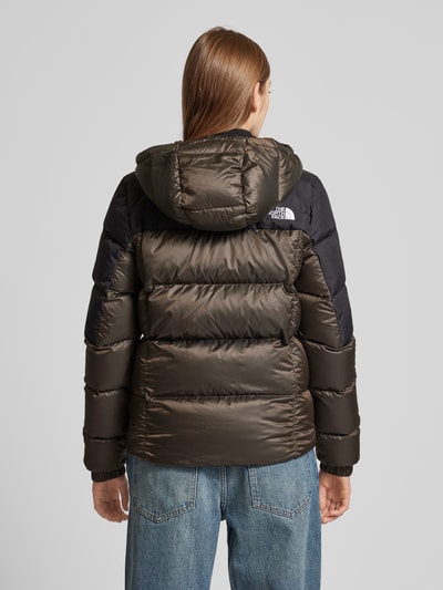 The North Face Donsjack met logostitching, model 'Diablo' Chocoladebruin - 5