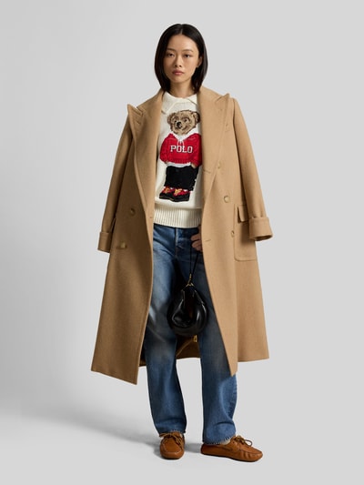 Polo Ralph Lauren Sweter z motywem misia Złamany biały 1