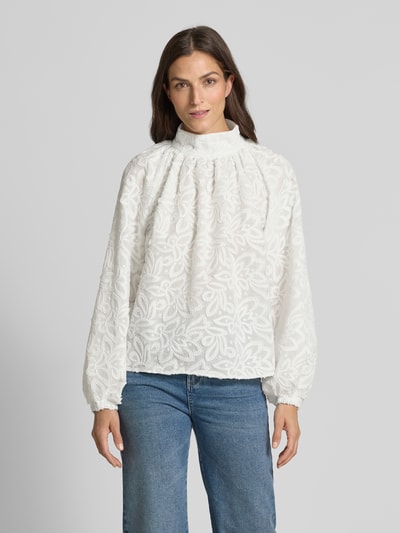 Drykorn Blusenshirt mit Stehkragen Modell 'DUMONDA' Offwhite 4