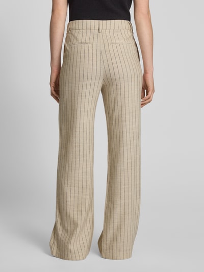 Christian Berg Woman Stoffen broek met Franse steekzakken Zand - 5