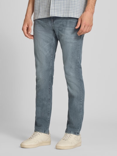 Pepe Jeans Slim Fit Jeans aus Baumwoll-Mix Modell 'HATCH' Mittelgrau 4
