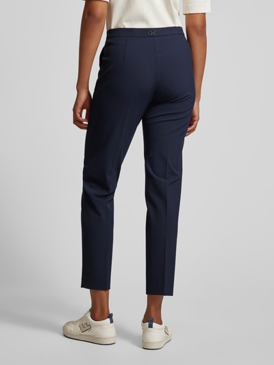 Raffaello Rossi Stoffen broek met verkorte pasvorm, model 'DORO' Marineblauw - 5