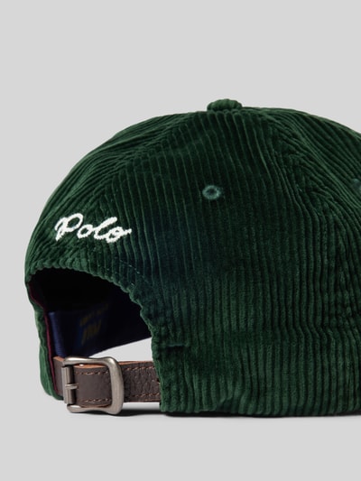 Polo Ralph Lauren Basecap aus Cord mit Label-Stitching Dunkelgruen 3