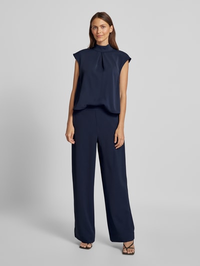 mbyM Jumpsuit met opstaande kraag, model 'Maaja' Marineblauw - 4