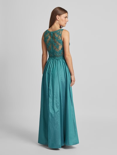 Laona Abendkleid mit Häkelspitze Petrol 5