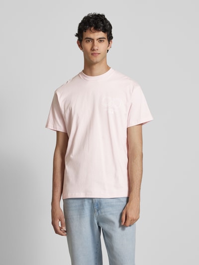 Carhartt Work In Progress T-shirt met labelprint, model 'ROTATION' Oudroze - 4