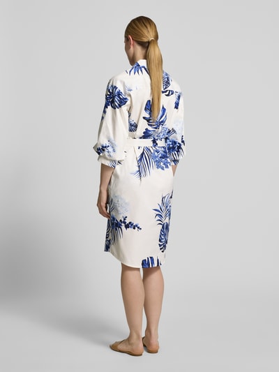 Fynch-Hatton Knielanges Kleid mit floralem Allover-Print Ecru 5