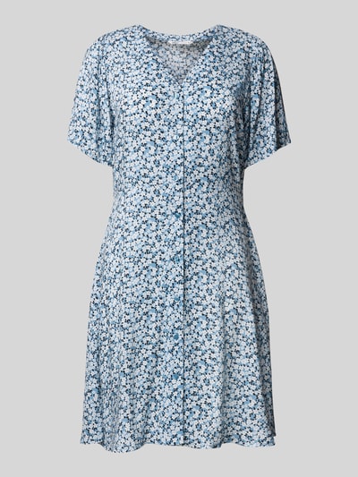 Only Sukienka mini o kroju regular fit z czystej wiskozy model ‘EVIDA’ Jasnoniebieski 2