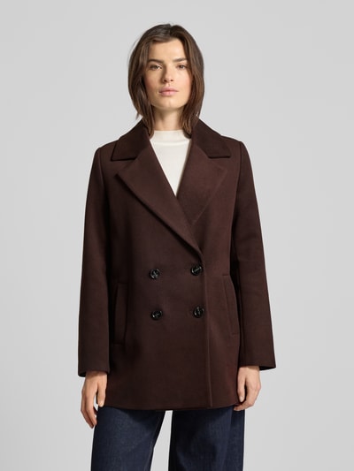 More & More Płaszcz z połami Czekoladowy 4