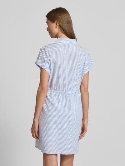 Tom Tailor Denim Tailliertes Mini-Blusenkleid mit Streifenmuster Blau 5