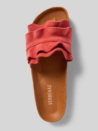 Verbenas Klapki ze skóry naturalnej model ‘ROCIO SERRAJE VOLANTE’ Czerwony 3
