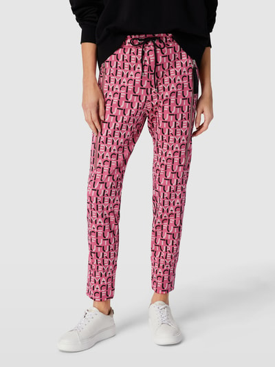 MAC Sweatpants mit Allover-Muster Modell 'FUTURE' Rosa 4