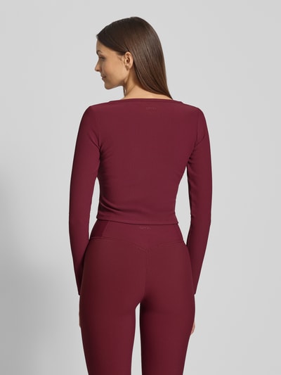 AIMN Slim Fit Jacke mit Zweiwege-Reißverschluss Modell 'Performance' Dunkelrot 5