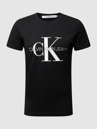 Calvin Klein Jeans T-shirt met logoprint  Zwart - 2