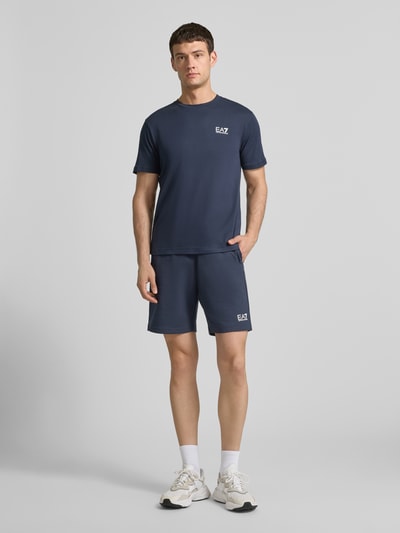EA7 Emporio Armani Shorts met elastische band Donkerblauw - 1