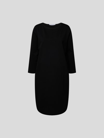 Harris Wharf London Knielanges Kleid mit Rundhalsausschnitt Black 2