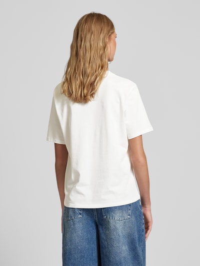 Marc O'Polo Denim T-Shirt mit Label-Detail Offwhite 5