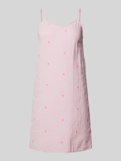 Pieces Sukienka mini z marszczeniem model ‘MAYA’ Różowy 2