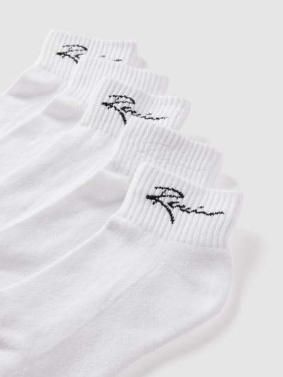 REVIEW Socken mit Label-Schriftzug Weiss 2