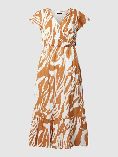 More & More Midi-jurk met dierenprint Beige - 2