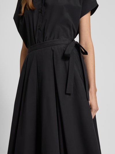 Weekend Max Mara Midirok met stolpplooien, model 'FOLK' Zwart - 3