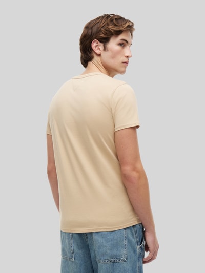 Tommy Jeans Regular Fit T-Shirt aus reiner Baumwolle Beige 5