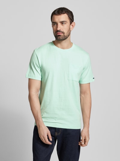 Tom Tailor Regular fit T-shirt van katoenmix Lichtturquoise - 4