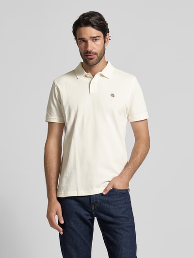 MCNEAL Poloshirt met labelstitching Ecru - 4