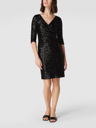 Paradi Cocktailkleid in Wickel-Optik Black 1