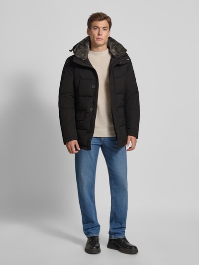 Strellson Regular Fit Steppjacke mit Kapuze Modell 'PIAZZA' Black 1