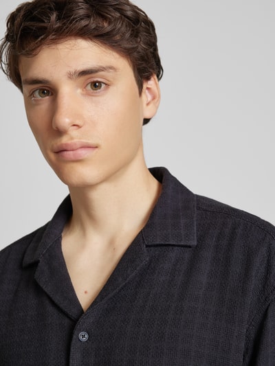 Only & Sons Vrijetijdsoverhemd met reverskraag, model 'LATHAM' Marineblauw - 3