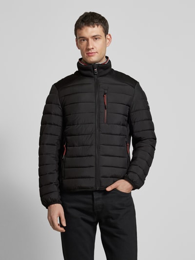 Tom Tailor Regular Fit Steppjacke mit Stehkragen Black 4