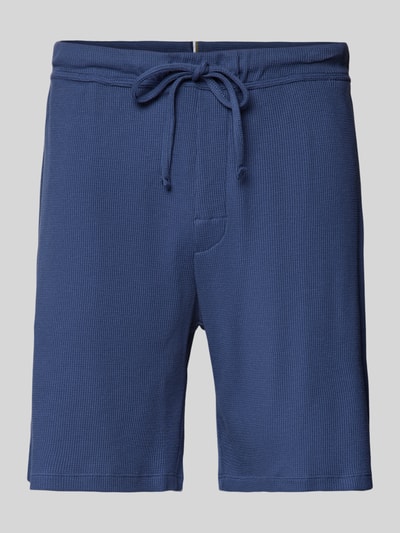 Christian Berg Men Regular Fit Sweatshorts mit Strukturmuster Rauchblau 2